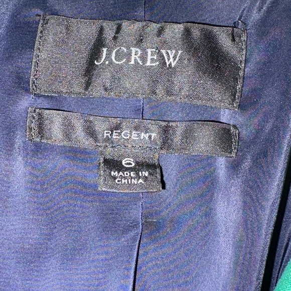 J. Crew Regent Green 4 Season Stretch Ponte Knit Blazer - 6 - Picture 10 of 13